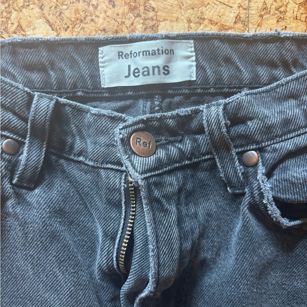 Reformation Slate Gray Jeans - Picture 2 of 3
